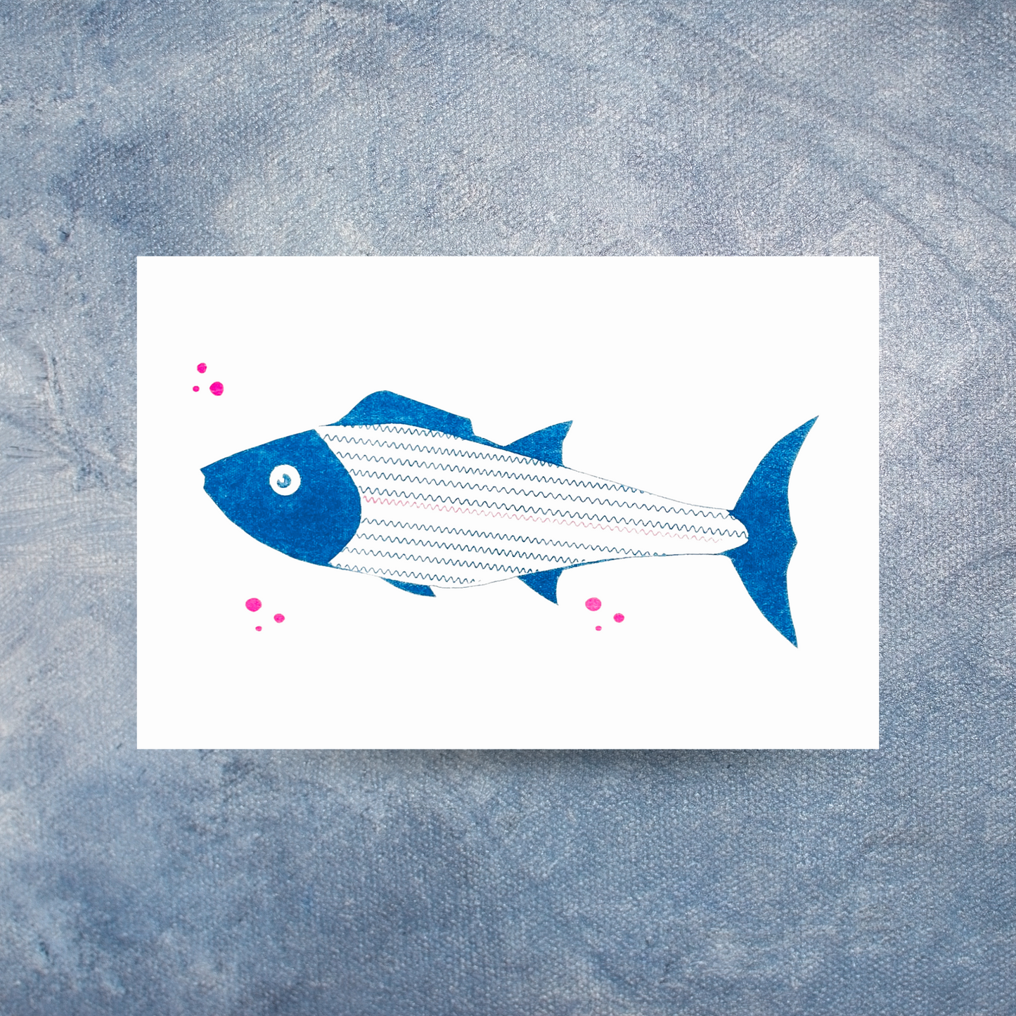 Familie Fisch Postkarten-3er Set