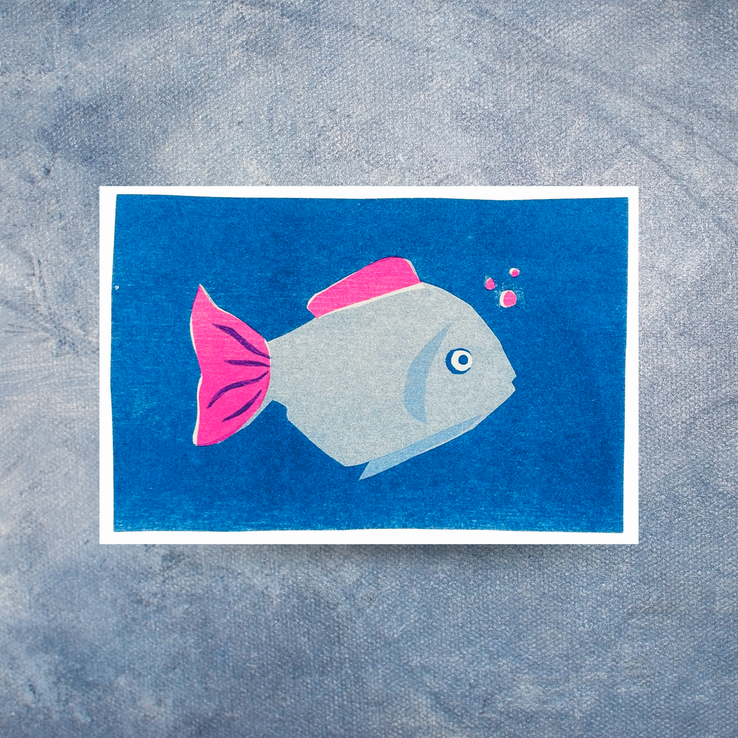 Familie Fisch Postkarten-3er Set