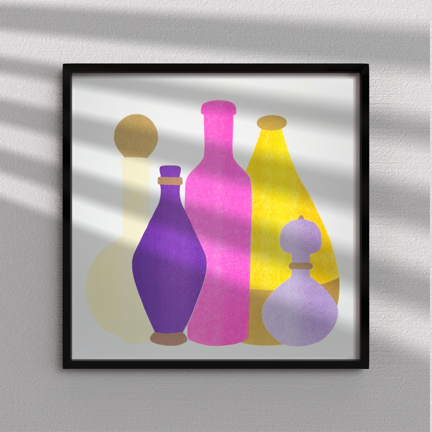 Magic Bottles 30x30 cm Risodruck