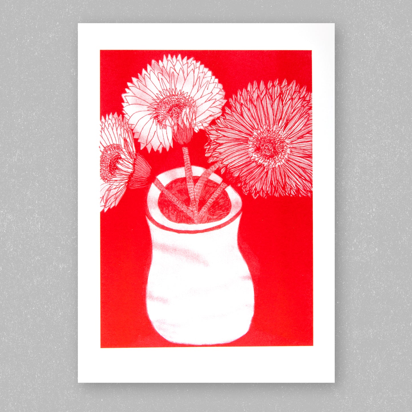 Vase mit Blumen A4 Risodruck (limitierte Auflage)